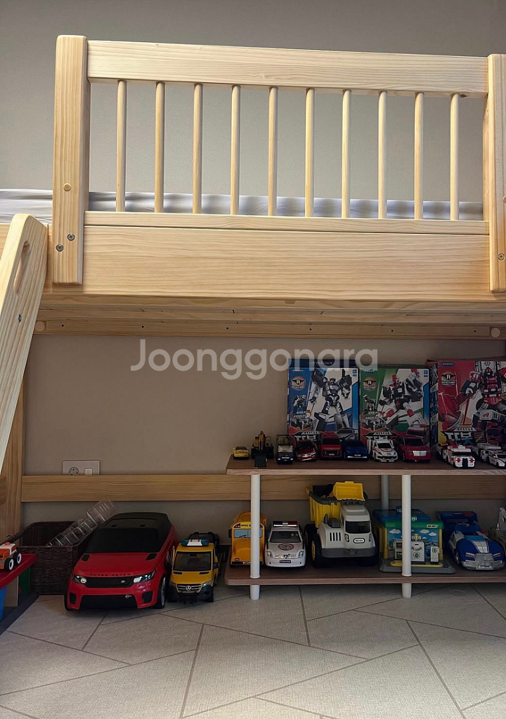 펀우드 2층침대 모던벙커 미끄럼틀 침대--0