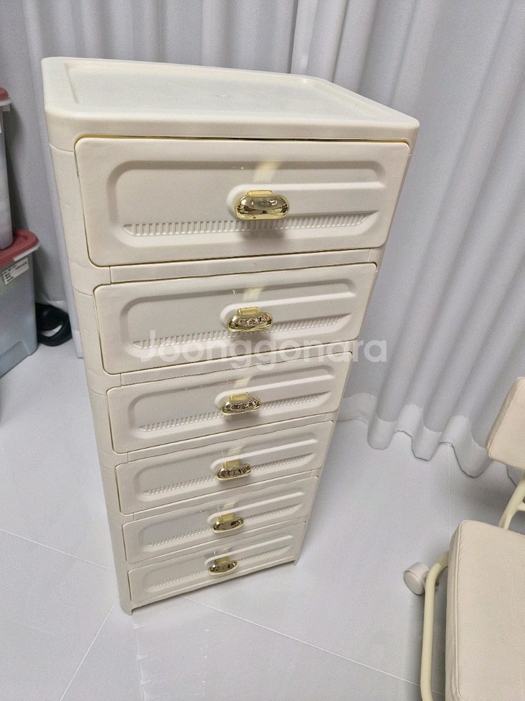 플라스틱 서랍장 6단--0