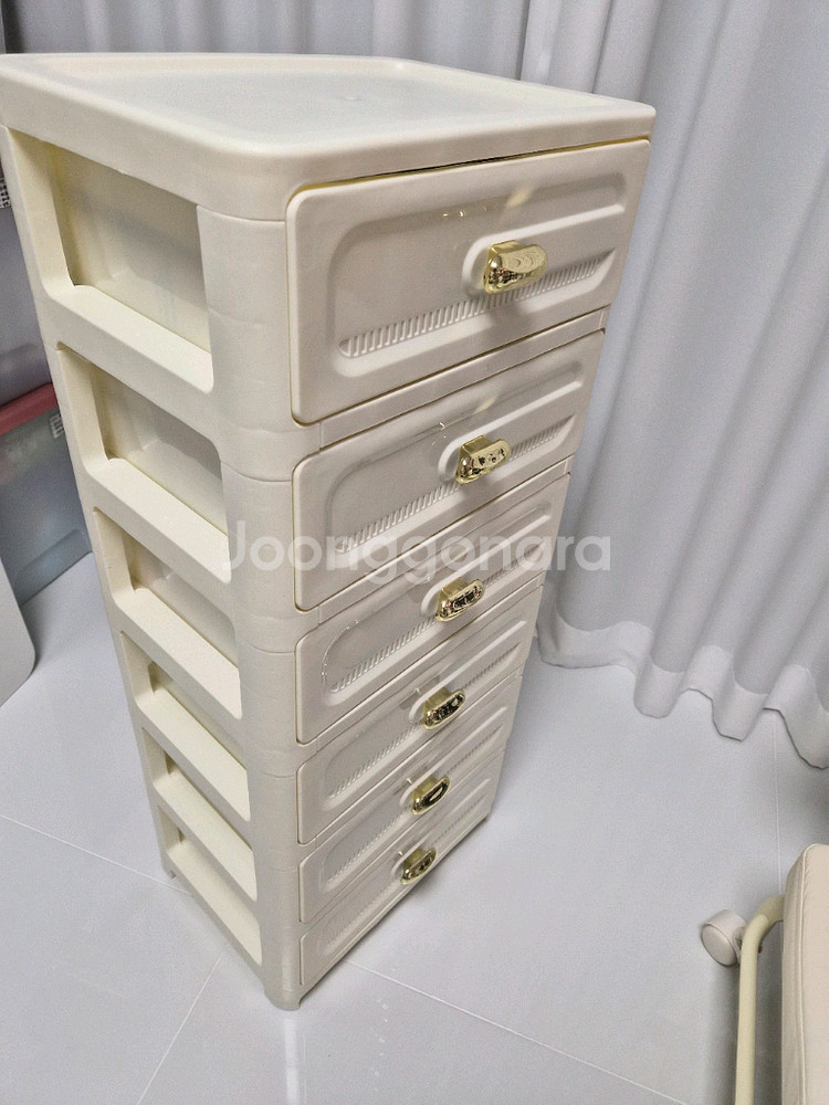 플라스틱 서랍장 6단--1