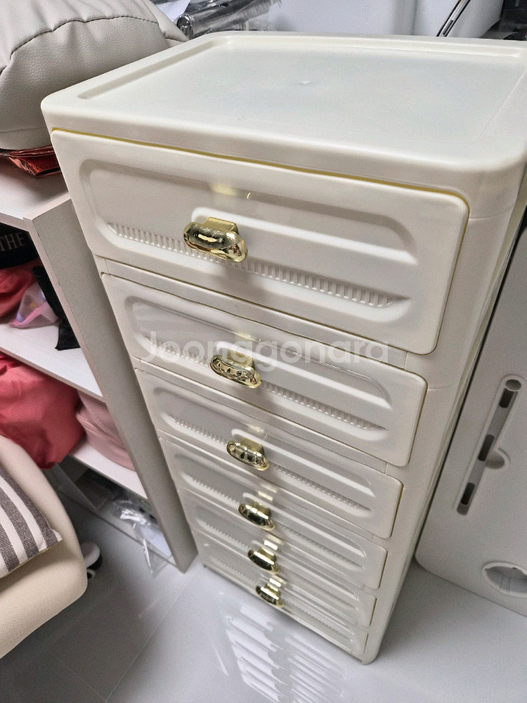 플라스틱 서랍장 6단--3