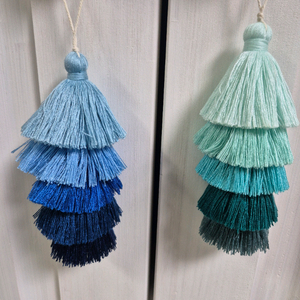 테슬 장식 인테리어 키링