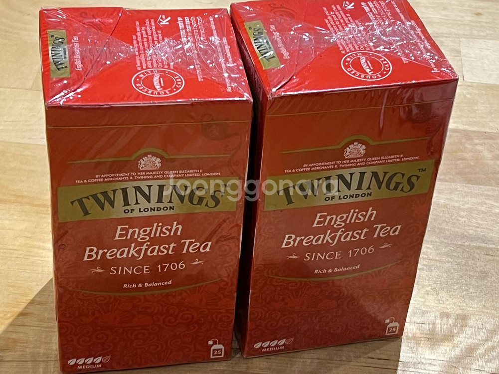 ( 새상품) 트와이닝 잉글리쉬브렉퍼스트 25티백x2박스 tea TW--1