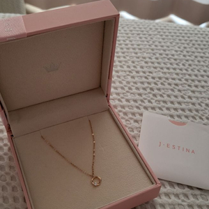 제이에스티나 14k 로즈골드 목걸이