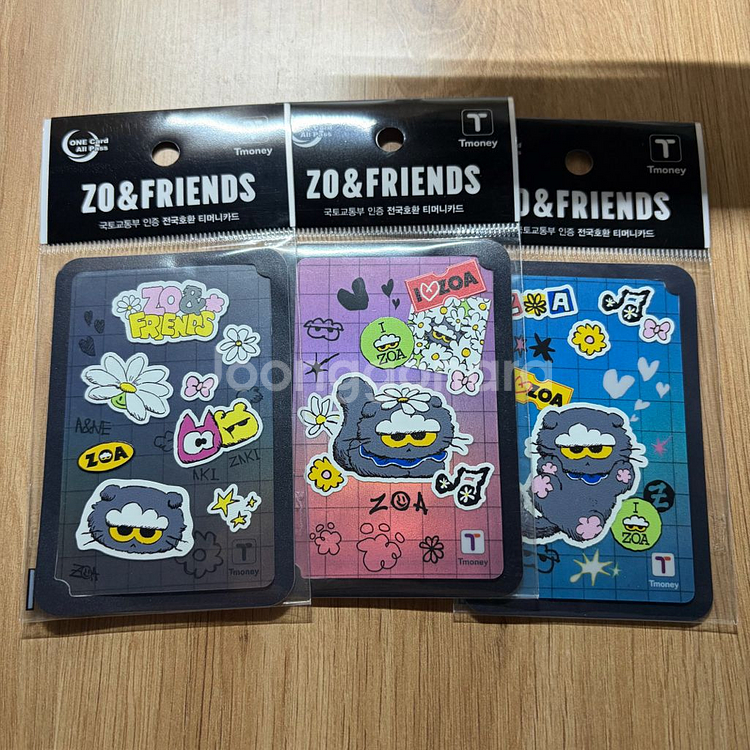 티머니 CU 조앤프렌즈 조아 교통카드 3종 세트 일괄 판매--0