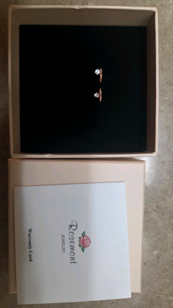 로즈몽 실버 귀걸이 RC0259 로즈골드--1