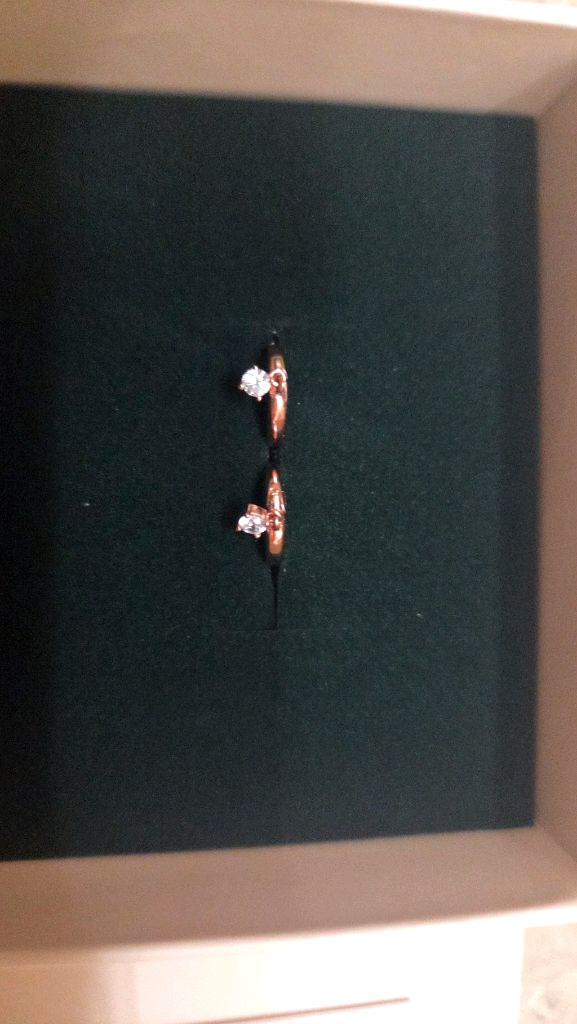 로즈몽 실버 귀걸이 RC0259 로즈골드--2