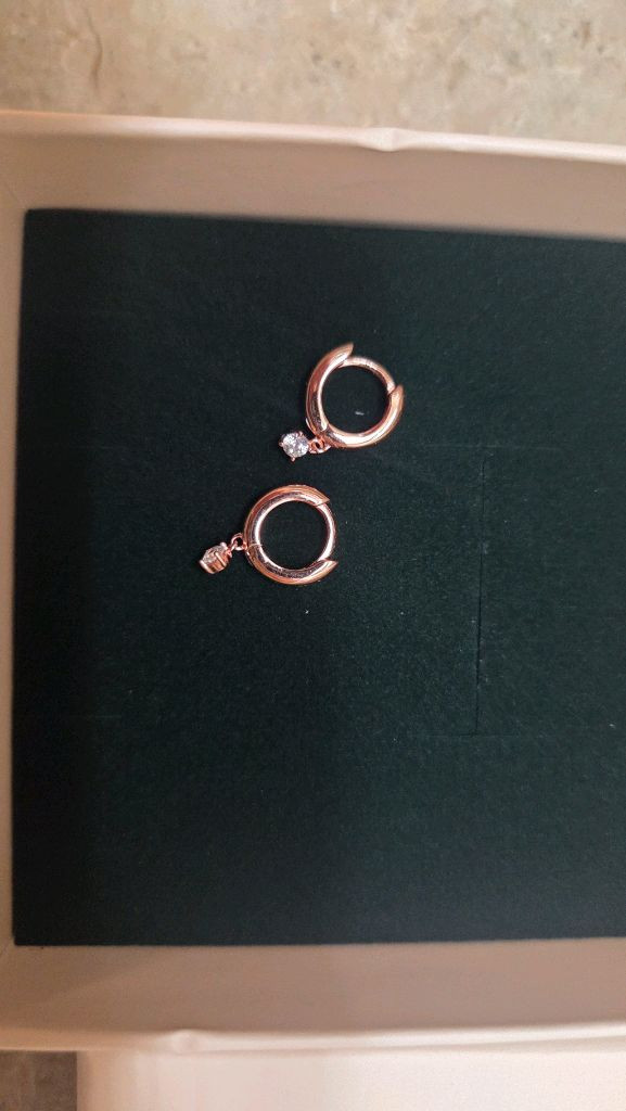 로즈몽 실버 귀걸이 RC0259 로즈골드--3