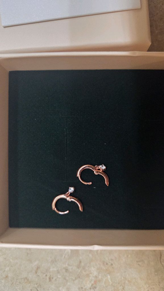 로즈몽 실버 귀걸이 RC0259 로즈골드--4