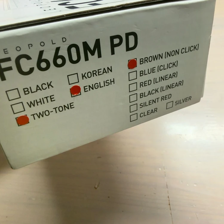 레오폴드 FC660M PD 화이트 투톤 기계식 키보드 넌클릭 갈축 이미지