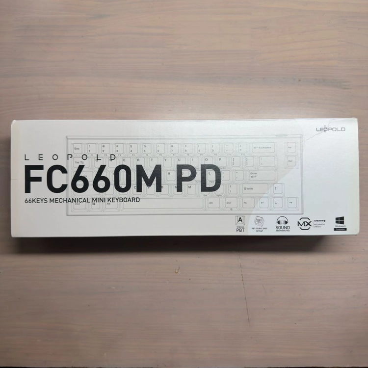레오폴드 FC660M PD 화이트 투톤 기계식 키보드 넌클릭 갈축 이미지