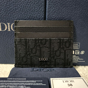 [신형/새상품]디올 오블리크 카드홀더 카드지갑 블랙