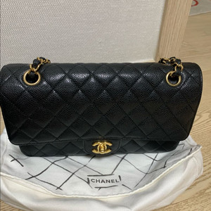 샤넬 클래식 미듐 금장