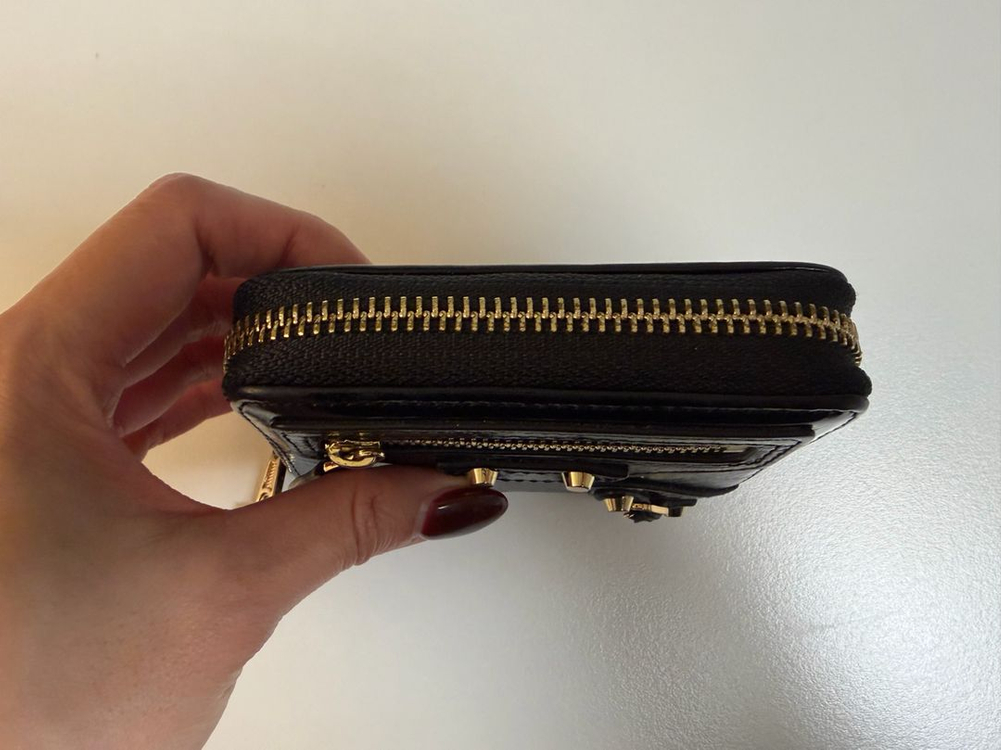 여성 블랙 카드지갑 이미지