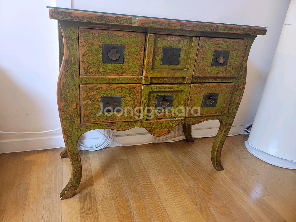 빈티지 앤틱 콘솔 장식장--1