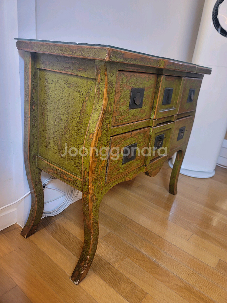 빈티지 앤틱 콘솔 장식장--2