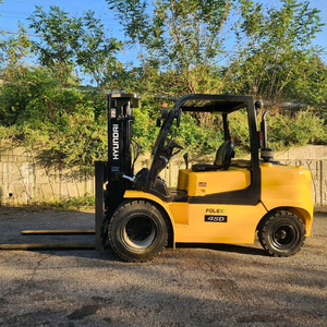 현대 중고지게차 4.5톤 현대 포렉스45D(무넘버) 자동발 더블타이어