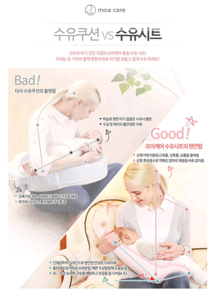 모아케어 수유시트 (새상품) 이미지
