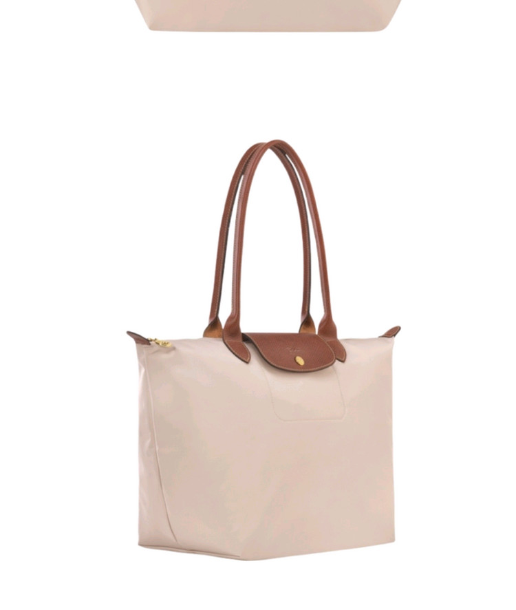 [새제품] 롱샴 르플리아쥬 라지 L 숄더백 크림--1