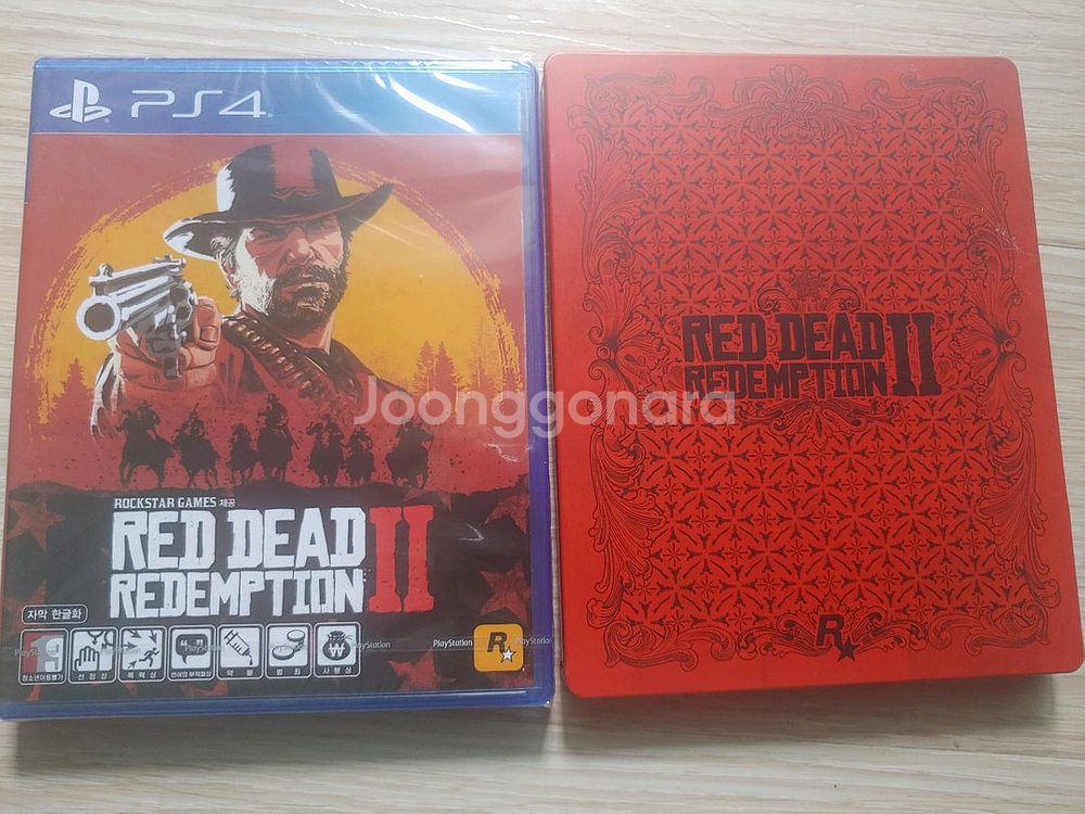 PS4 레드데드리뎀션2 (신품) 스틸북(중고)판매합니다--0