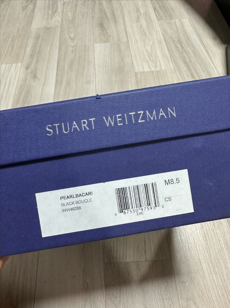 스튜어트 와이츠먼 트위드 앵클 부츠--3