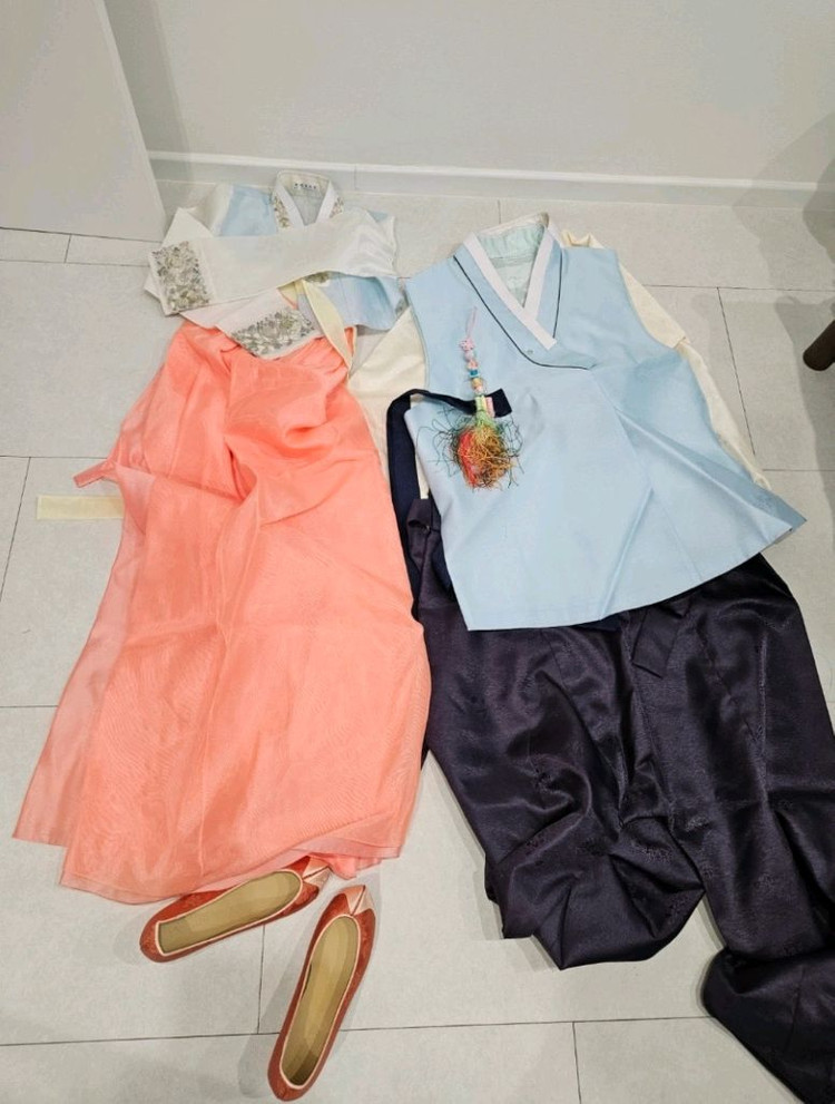 신랑 신부 결혼식 한복--1