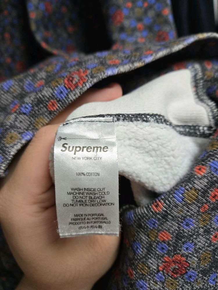 슈프림 준야 와타나베 플로럴 후드티 퍼플 XL 이미지