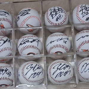 한화 이글스 선수단 친필사인볼 4