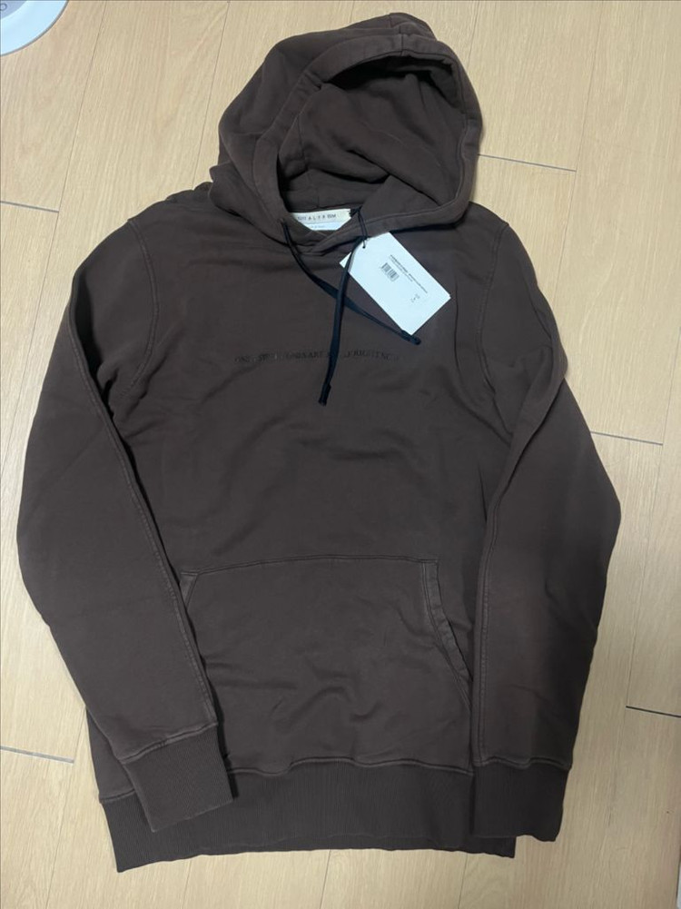 [새상품]Alyx 페인트 프린팅 로고 후드티 L--2