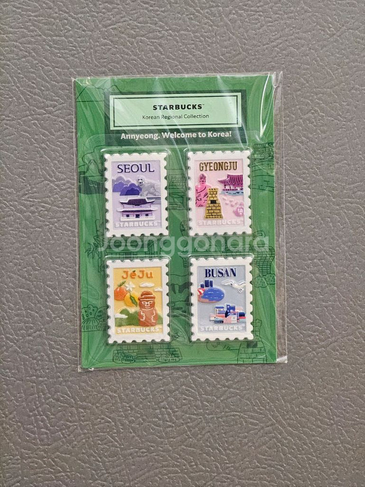 스타벅스 리저널 스탬프 마그넷--0