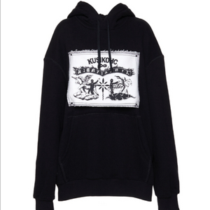 [새상품]쿠시코크 블랙 후디 M