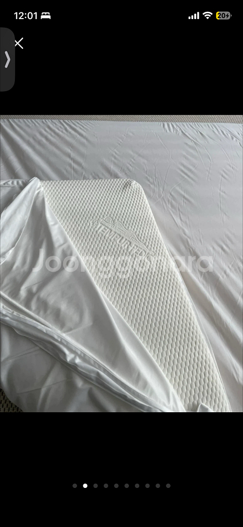 미국 템퍼(TEMPUR USA) 토퍼 (TOPPER) 매트리스 퀸사이즈 + 프로텍트 알러집 방수커버 총 25.8만원--1