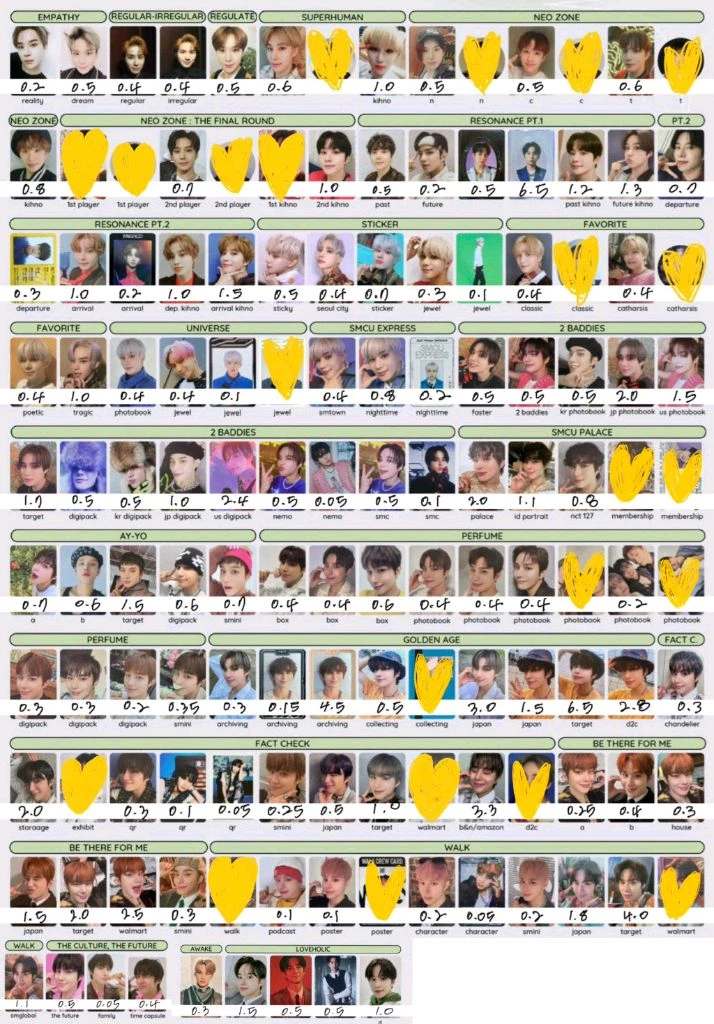 엔시티 포카 정우포카 제노포카 골든에이지 비델포미포카 이미지