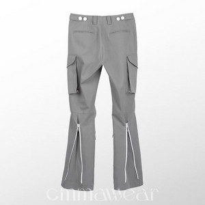 cmmawear 커마웨어 백지퍼 카고 팬츠 그레이