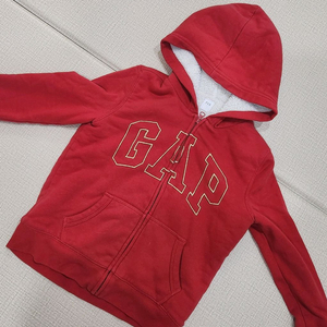GAP 키즈 양털 후드집업 레드 130 140