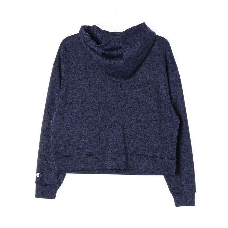 [M]언더 아머 네이비 보카시 기모 크롭 후디 후드티--3