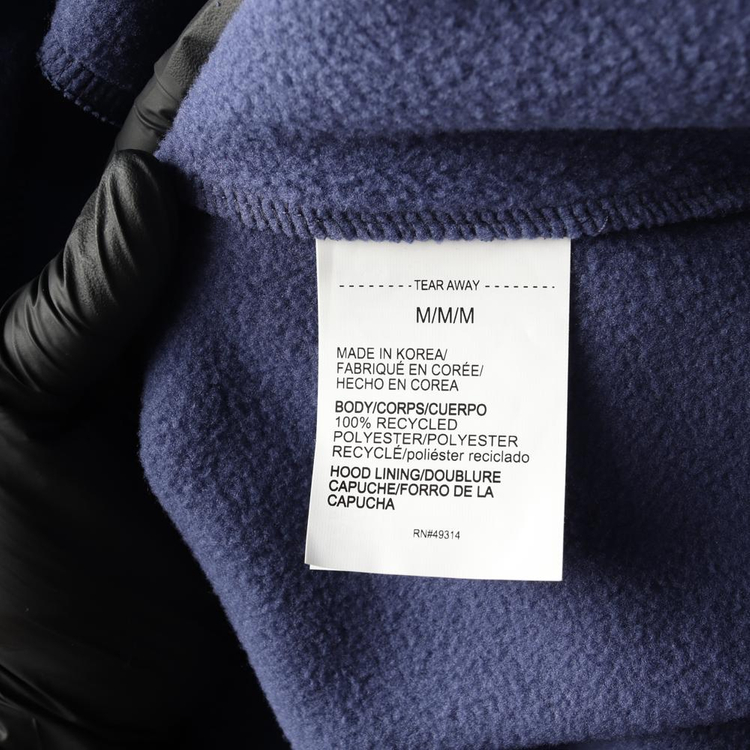 [M]언더 아머 네이비 보카시 기모 크롭 후디 후드티--5