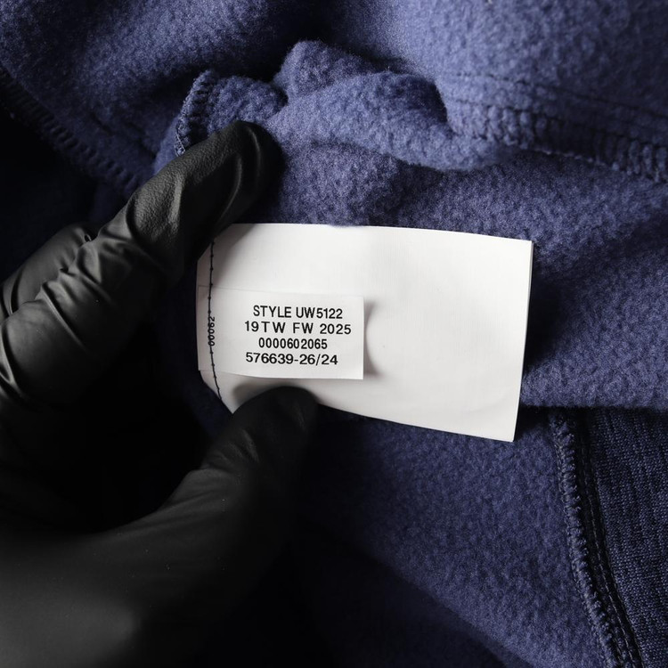 [M]언더 아머 네이비 보카시 기모 크롭 후디 후드티--6