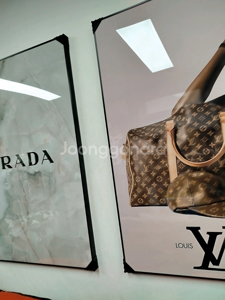 프라다 대리석 백 가방 그림액자 그림 액자 팝아트 인테리어소품 명품그림 명품액자 꽃 인테리어 유화 해바라기 거실--9