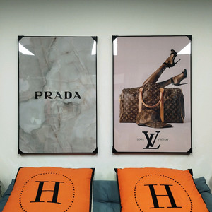 프라다 루이비통 감성 그림액자 그림 액자 팝아트 인테리어소품 명품그림 명품액자 꽃 인테리어 유화 해바라기 거실