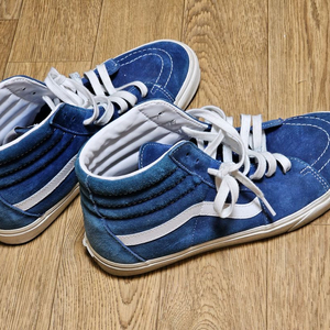 반스 스케이트 하이 운동화 285사이즈 신발 블루
