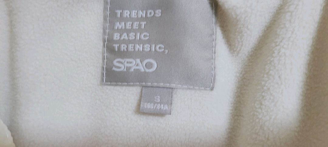 경량패딩 경량자켓 기모 후리스 스파오 프리사이즈 55 66 카라탈착 경량퀼팅자켓--3