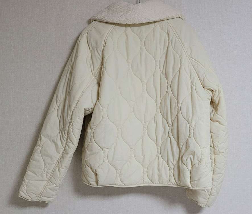 경량패딩 경량자켓 기모 후리스 스파오 프리사이즈 55 66 카라탈착 경량퀼팅자켓--4