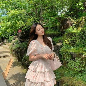 로아르 플로럴 레이스 원피스