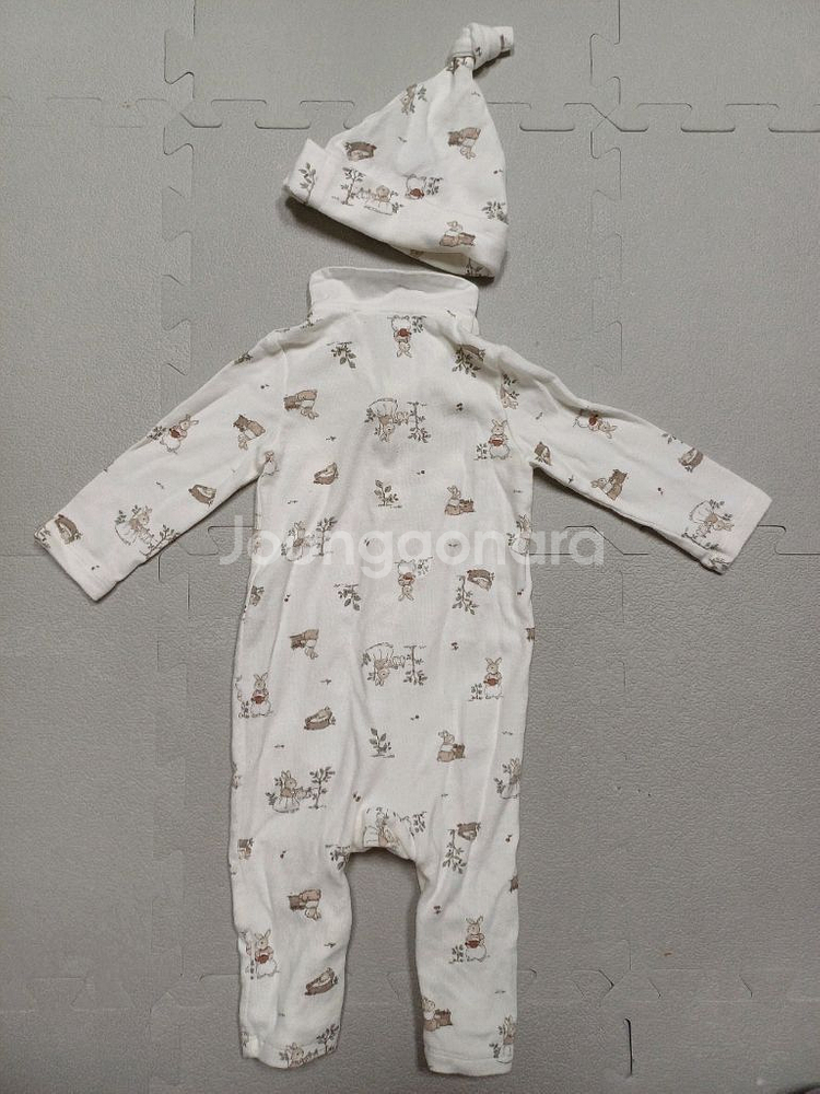 신생아 우주복+모자--1