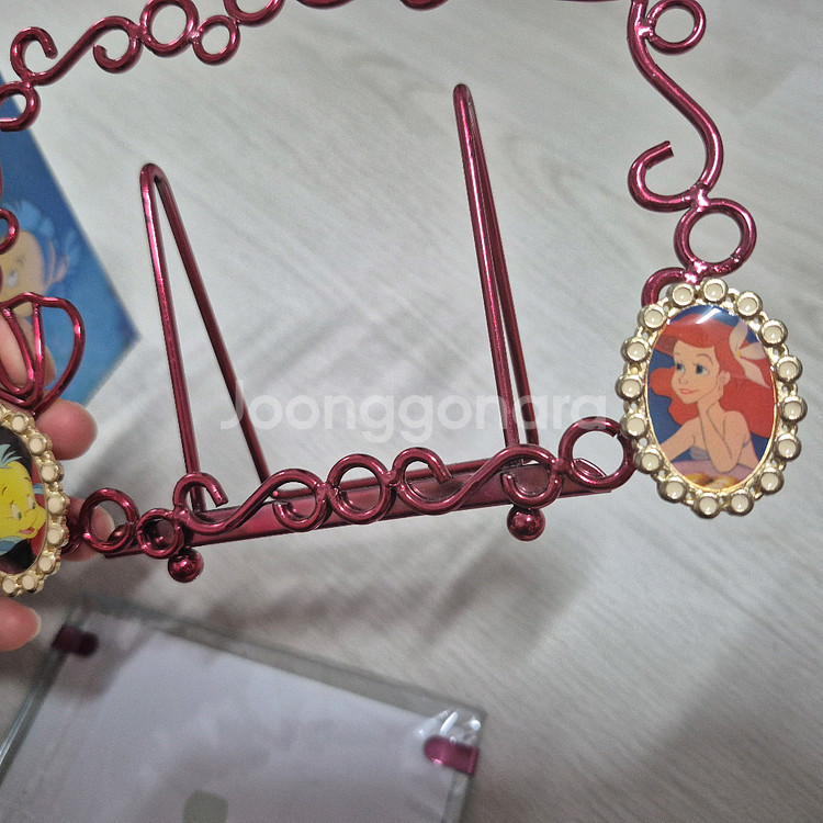 아리엘 철제 액자 세트 디즈니 인어공주 액자 기념품 장식 포스터액자 거치대--8