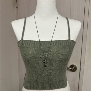 니트 나시 가디건 세트