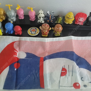 애니38 도라에몽4 피규어 스트랩 인형 손수건 이미지