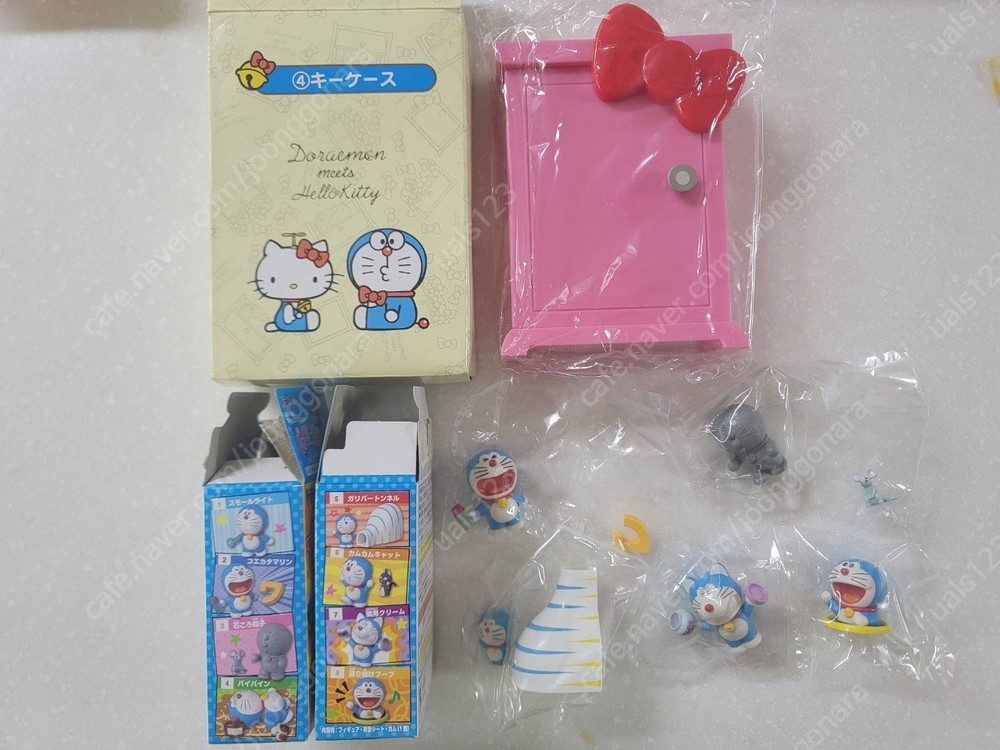 애니38 도라에몽4 피규어 스트랩 인형 손수건 이미지