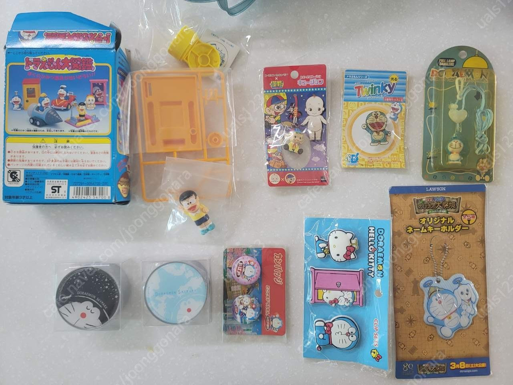 애니38 도라에몽4 피규어 스트랩 인형 손수건 이미지