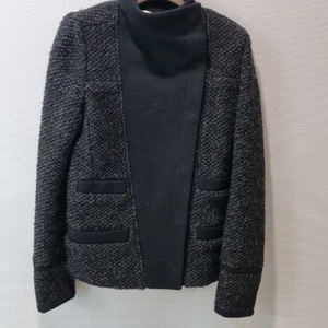 IRO 이로 트위드 배색 하이넥 자켓 국내정품